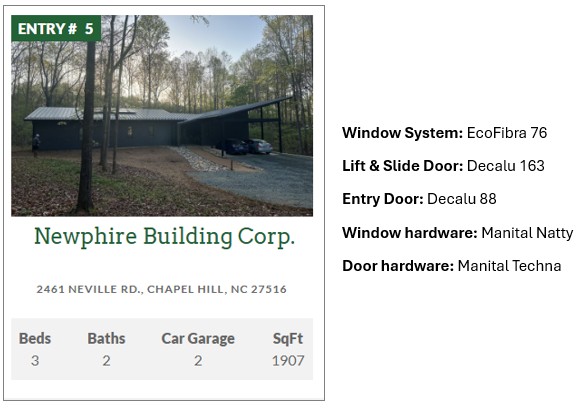 High Performance Home Tour - Project Entry 5